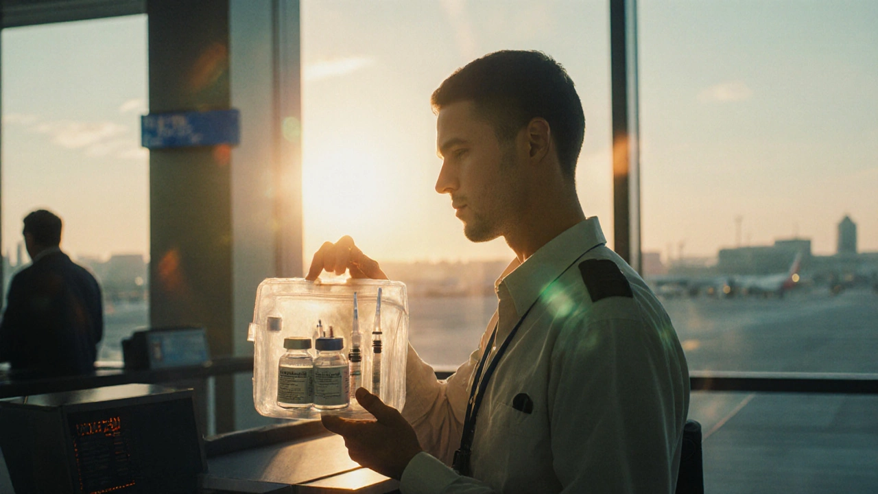 Cómo llevar medicamentos inyectables, jeringas y objetos punzantes en aviones