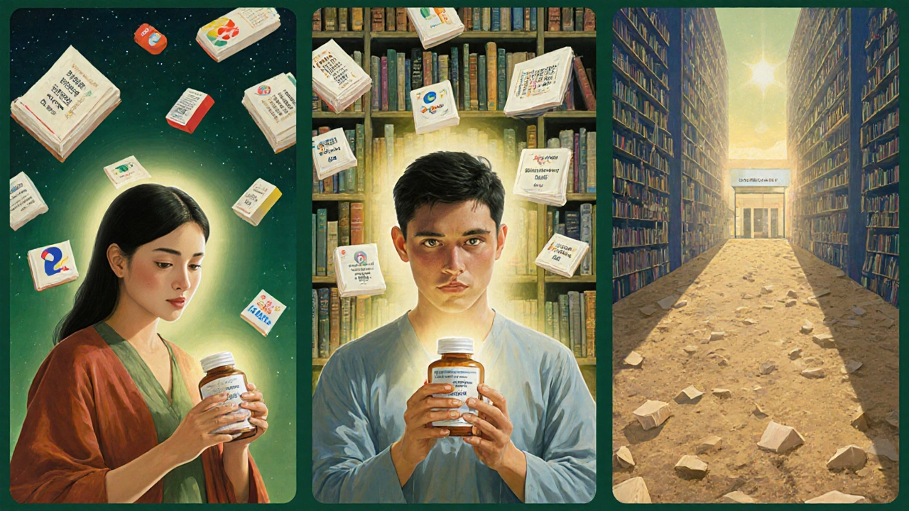 Tres pacientes de distintos orígenes avanzan hacia farmacias seguras mientras métodos peligrosos se desmoronan a su alrededor.