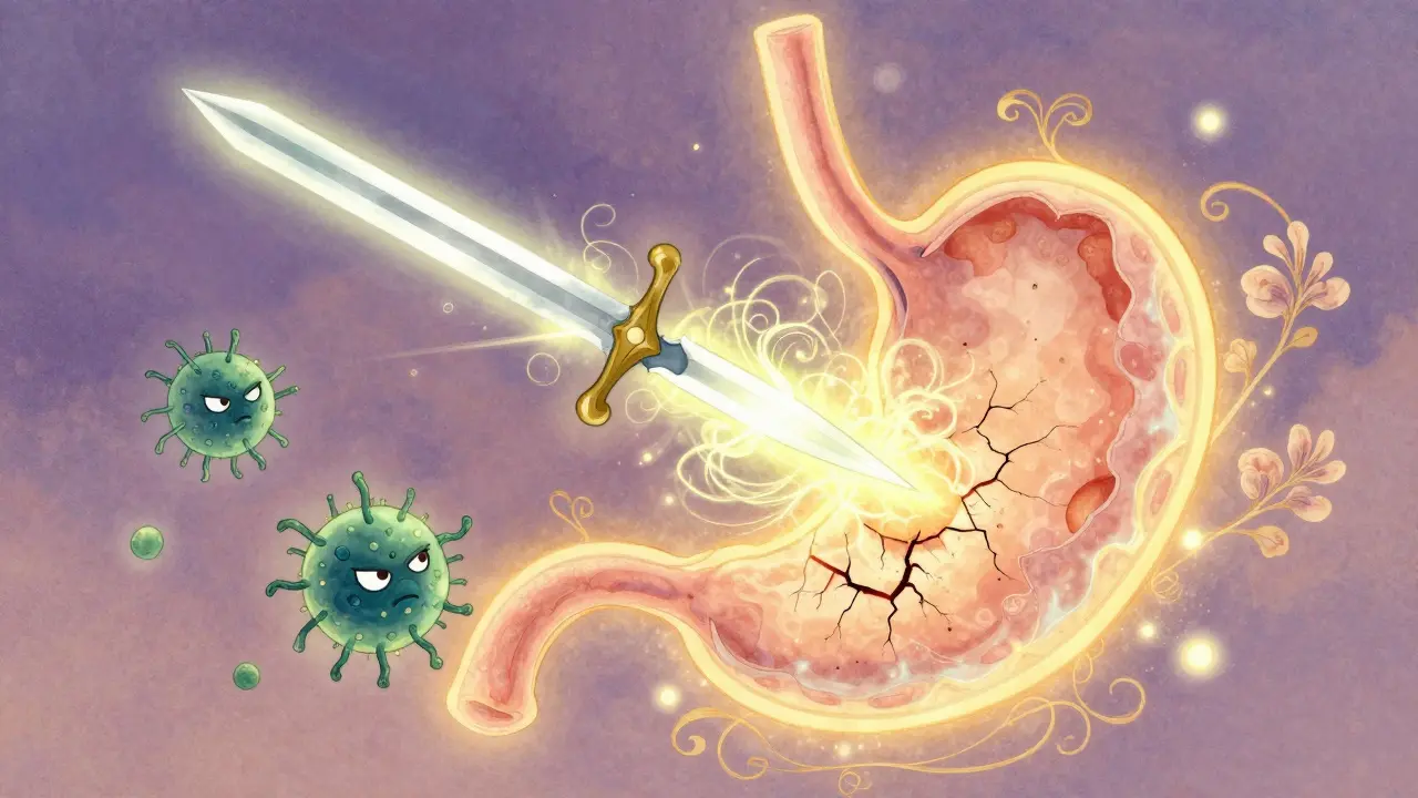 Úlcera péptica: causas, antibióticos y medicamentos para reducir el ácido