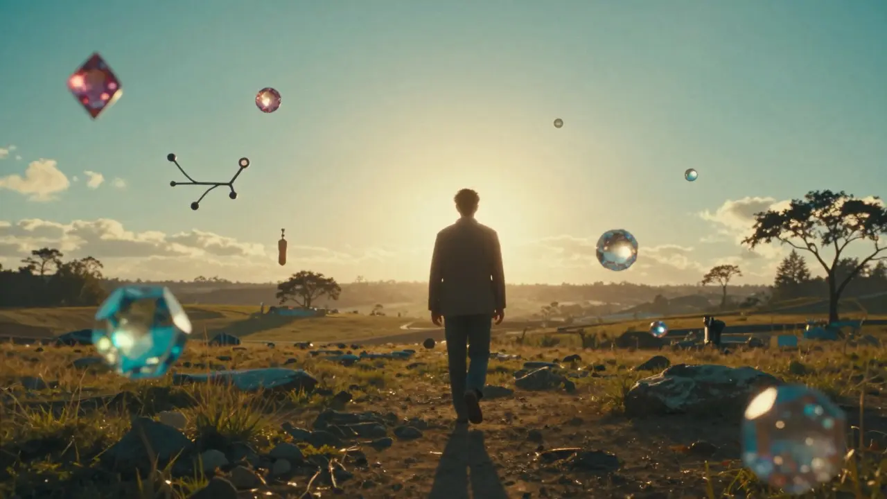 Persona caminando hacia un horizonte luminoso que simboliza la medicina personalizada.