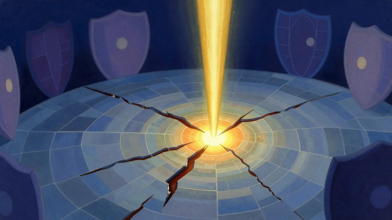 Tratamiento con luz láser restaurando la salud ocular ilustrado